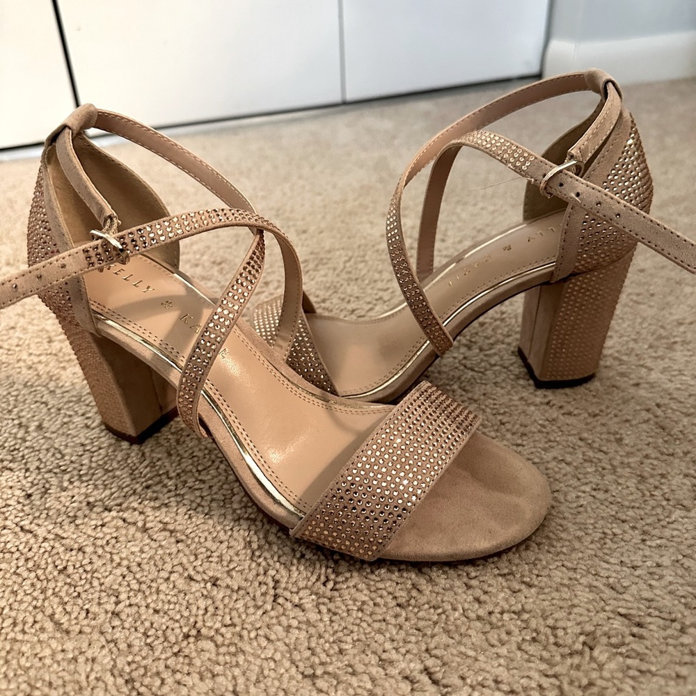 Kelly & Katie Paloona Sandal, Dusty Pink, Microsuede, Size 6.5
